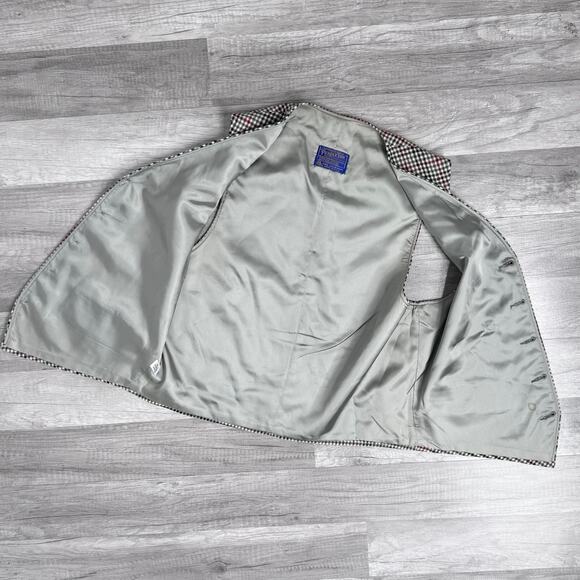 Vintage Pendleton Men’s Houndstooth Virgin Wool Button Vest Size 42 - Picture 8 of 10